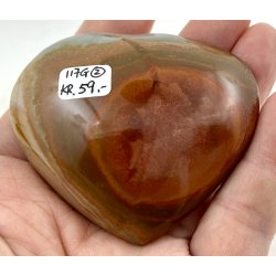 Polychrome jaspis hjerte-2