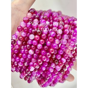 Agat pink 8mm