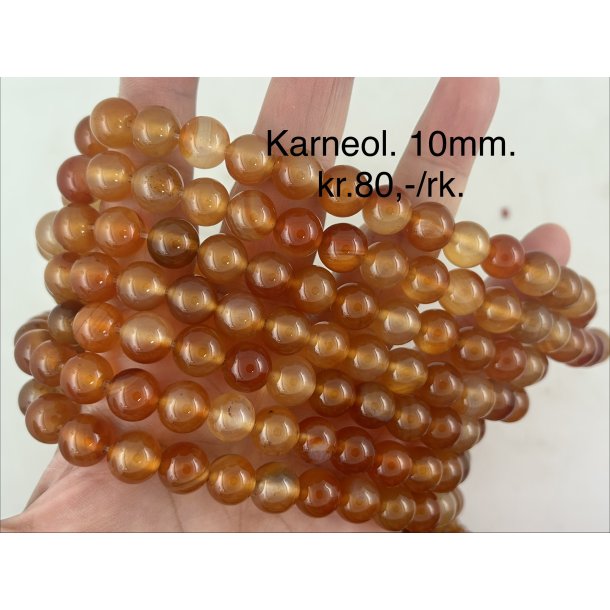 Karneol. 10mm. 