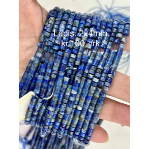 Lapis 2x4mm skive. 38cm lang. Nr9
