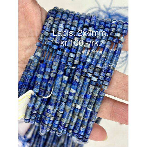 Lapis 2x4mm skive. 38cm lang. Nr9