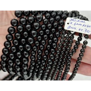 Obsidian sort. 6mm�. 