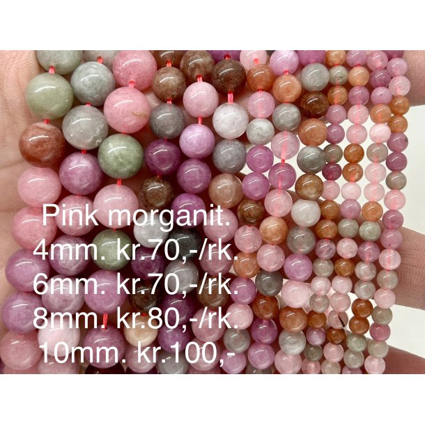 Pink morganit 10mm. 