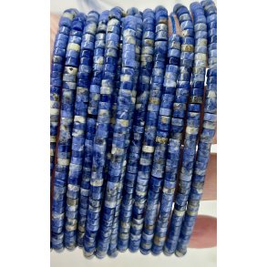 Sodalit 2x4mm skive. 38cm lang. Nr2