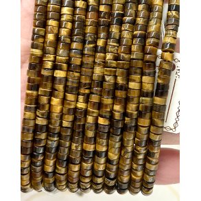 Tiger�je 2x4mm skive. 38cm lang. Nr5