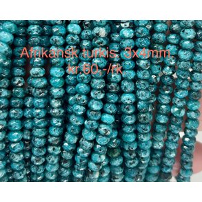 Turkis Afrika 3x4mm. 