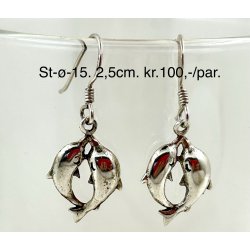 S925 sterling slv rering-15, 2,5cm. 