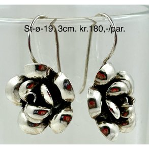 S925 sterling slv rering-19, 3cm. 