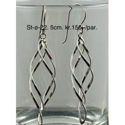 S925 sterling slv rering-22, 5cm. 