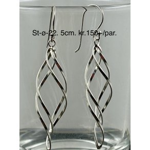 S925 sterling slv rering-22, 5cm. 