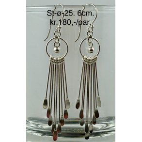 S925 sterling slv rering-25, 6cm. 