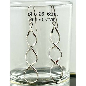 S925 sterling slv rering-26, 6cm. 