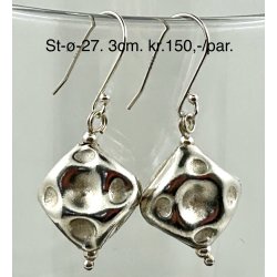 S925 sterling slv rering-27, 3cm. 