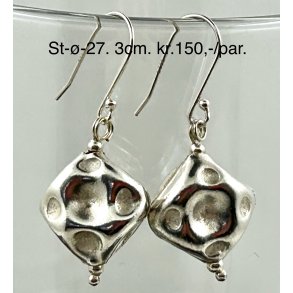 S925 sterling slv rering-27, 3cm. 