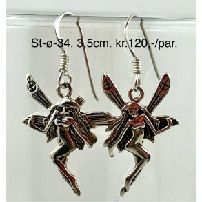 S925 sterling slv rering-34, 3,5cm