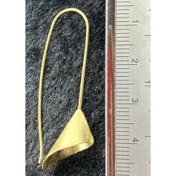 S925 sterling slv rering-41. 5cm. Gold plated. 