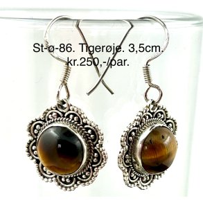 S925 sterling slv rering-86, tigerje. 