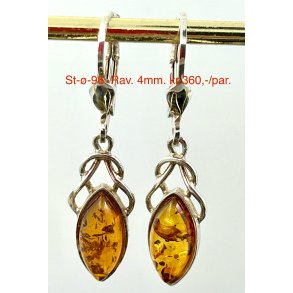 S925 sterling slv rering-96. Rav. 