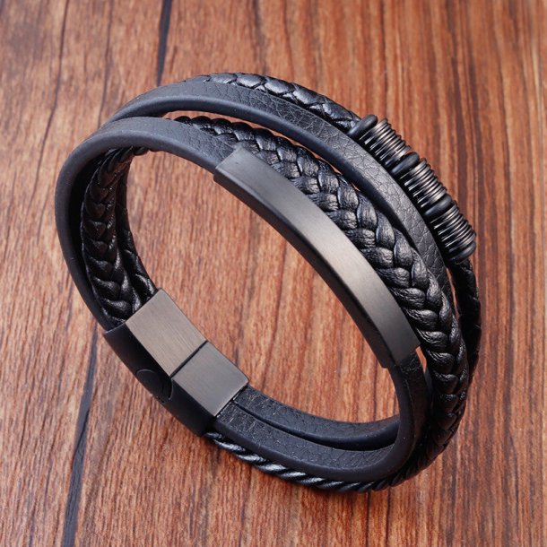 Okselder armbnd m/stlls+charms-14, 21cm. 