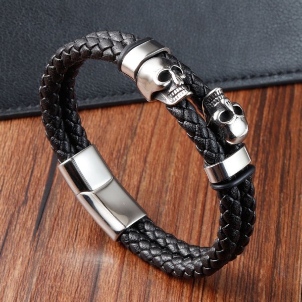 Okselder armbnd m/stlls+charms-25,  21cm. 