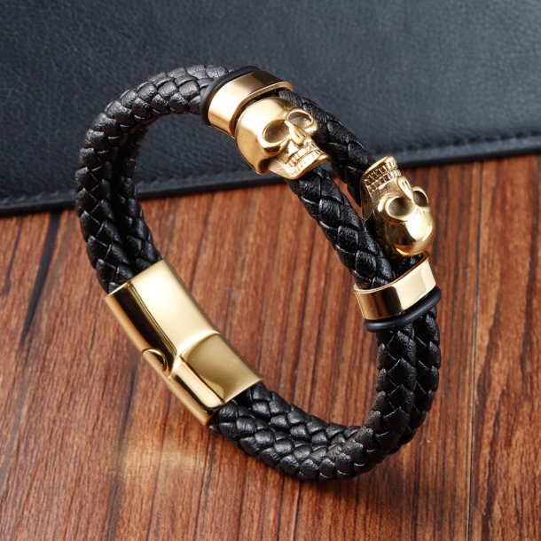 Okselder armbnd m/stlls+charms-26,  21cm. 