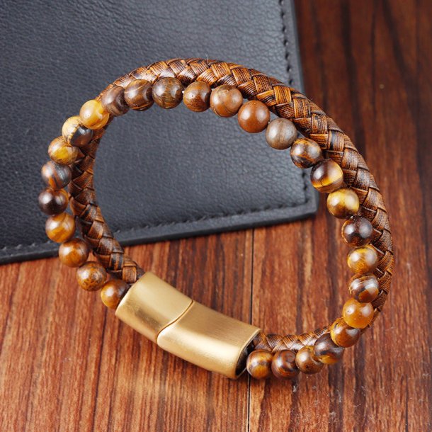 Okselder armbnd m/stlls+charms-29,  21cm. 