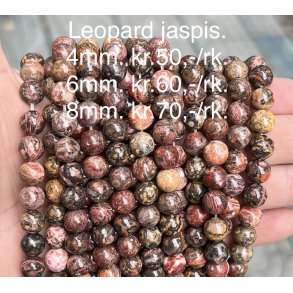 Jaspis leopard. 4mm. 
