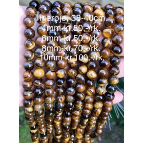 Tigerje perle. 10mm. 