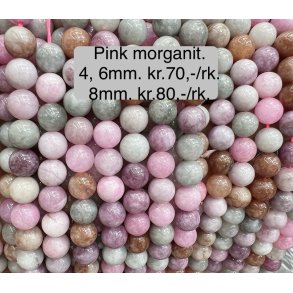 Pink morganit 8mm. 