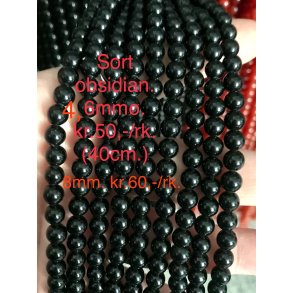 Obsidian sort 4mm. 