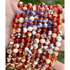 Spkhugger karneol perle. 6mm. 