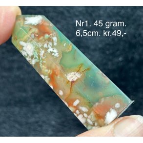 Grn blomster agat trn-1