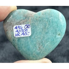 Amazonit med rgkvarts hjerte-20