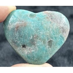 Amazonit med rgkvarts hjerte-20