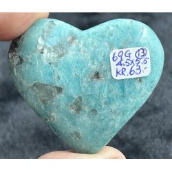 Amazonit med rgkvarts hjerte-13