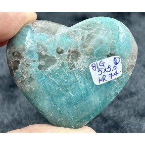 Amazonit med rgkvarts hjerte-1