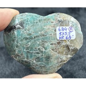 Amazonit med rgkvarts hjerte-19