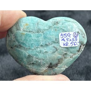 Amazonit med rgkvarts hjerte-6