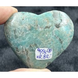 Amazonit med rgkvarts hjerte-7