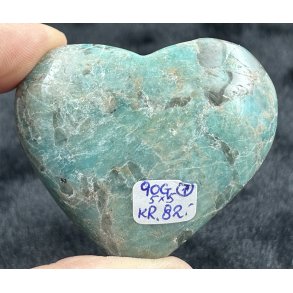 Amazonit med rgkvarts hjerte-7