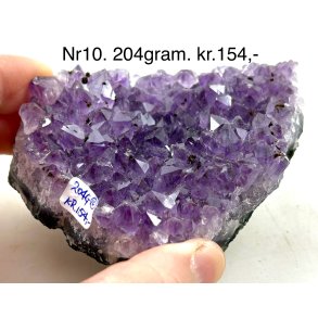 Sm ametyst krystal klynge-10