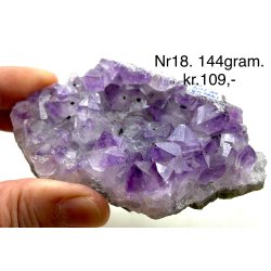 Sm ametyst krystal klynge-18