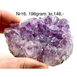 Sm ametyst krystal klynge-16