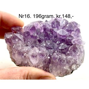 Sm ametyst krystal klynge-16