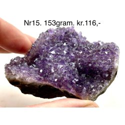 Sm ametyst krystal klynge-15
