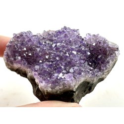 Sm ametyst krystal klynge-15