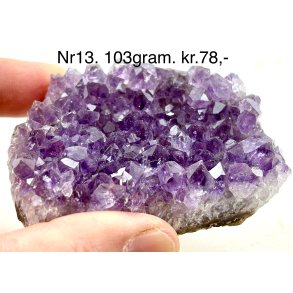 Sm ametyst krystal klynge-13