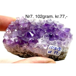 Sm ametyst krystal klynge-7
