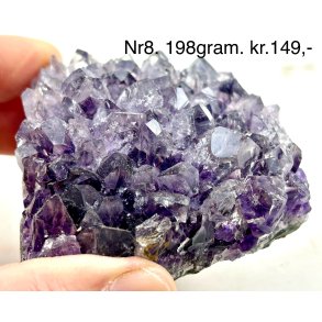 Sm ametyst krystal klynge-8