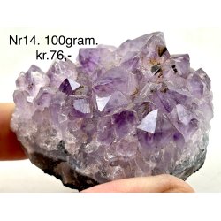Sm ametyst krystal klynge-14